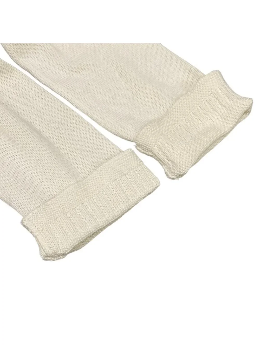 Chanel Long Sleeve Sweater 34 S White Cotton